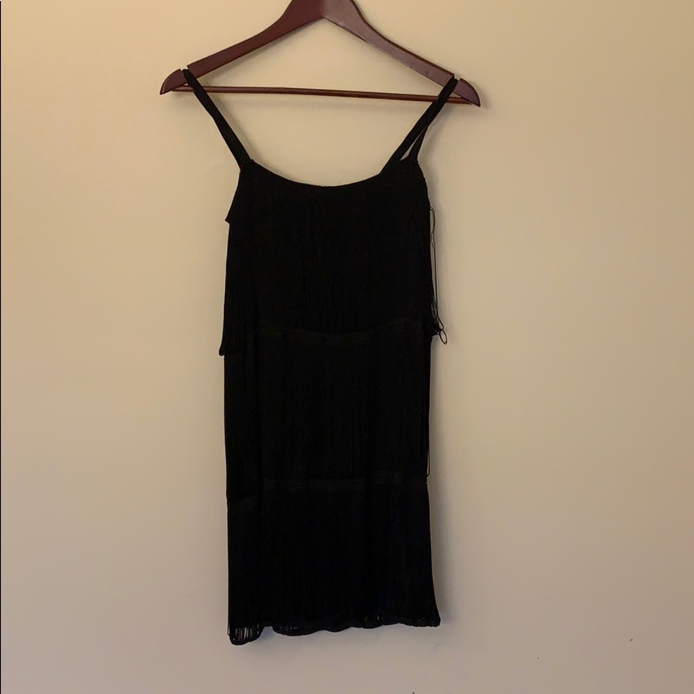 Black flapper style dress